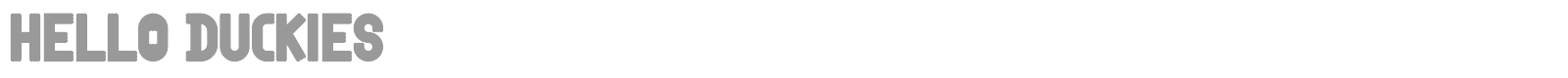 Hello Duckies font preview